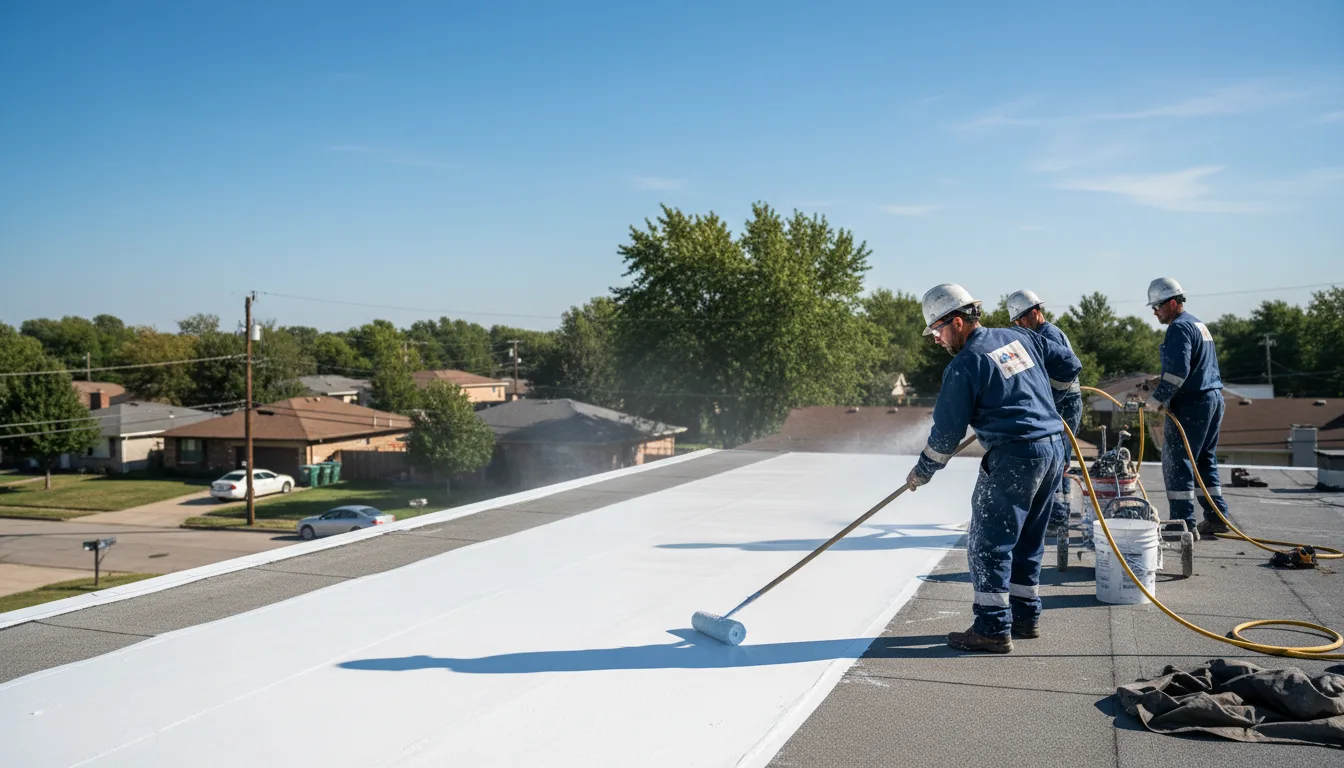 Commercial roof coating in Harleigh, PA near me
